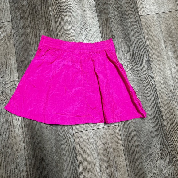 Vintage Nike Challenge Court Nylon Pleated hot Pink Tennis Skirt 6 skort pickle - Picture 9 of 9